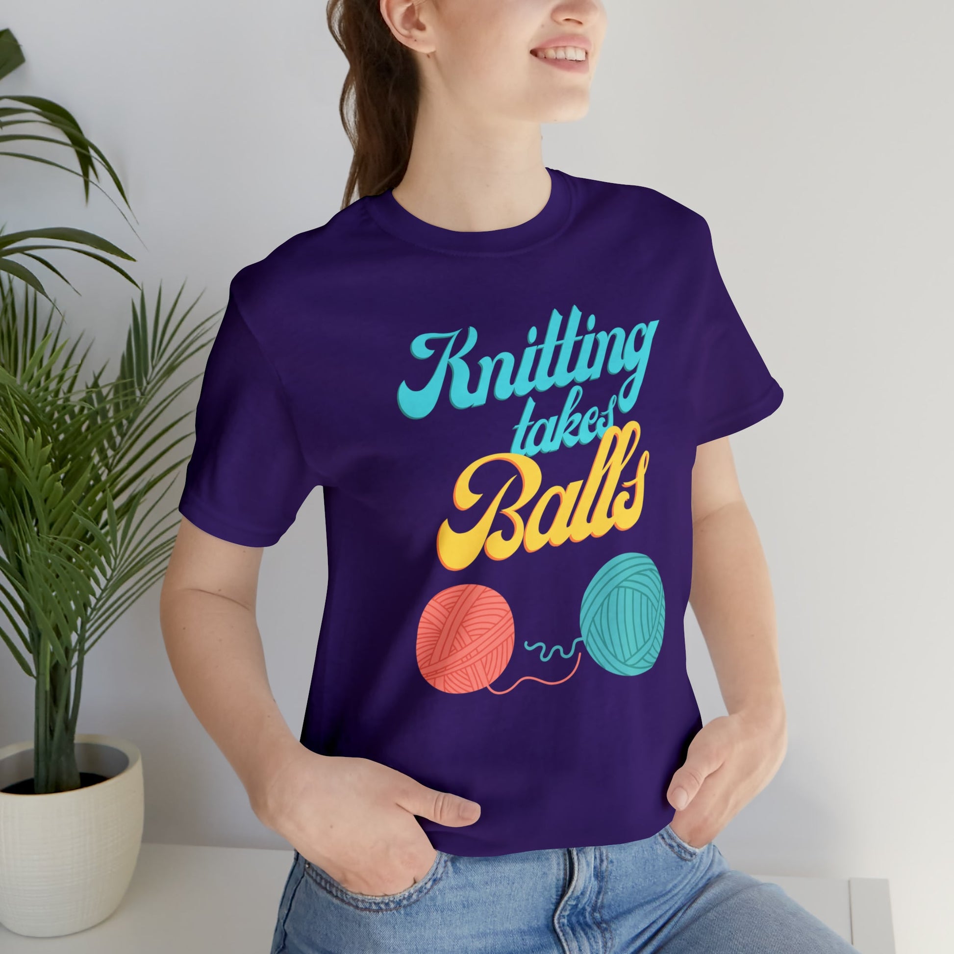 Knitting Takes Balls Shirt Rilex Custom Works